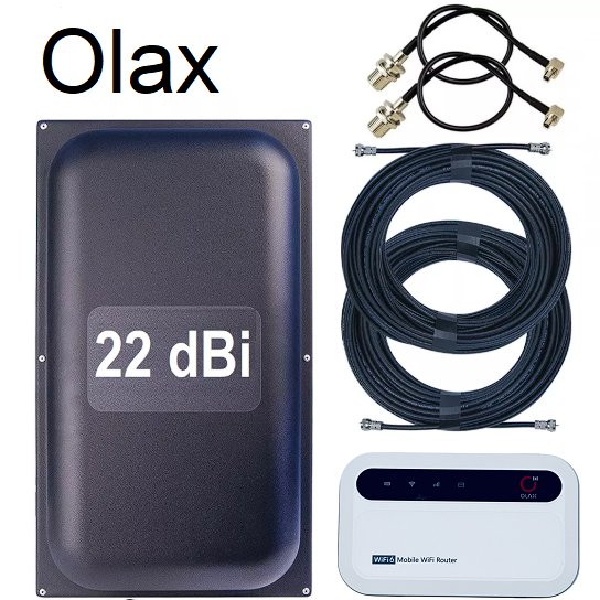 Комплект СУПЕРЦІНА Роутер Olax MF985 + Панельна Антена Maxi 22 dBi